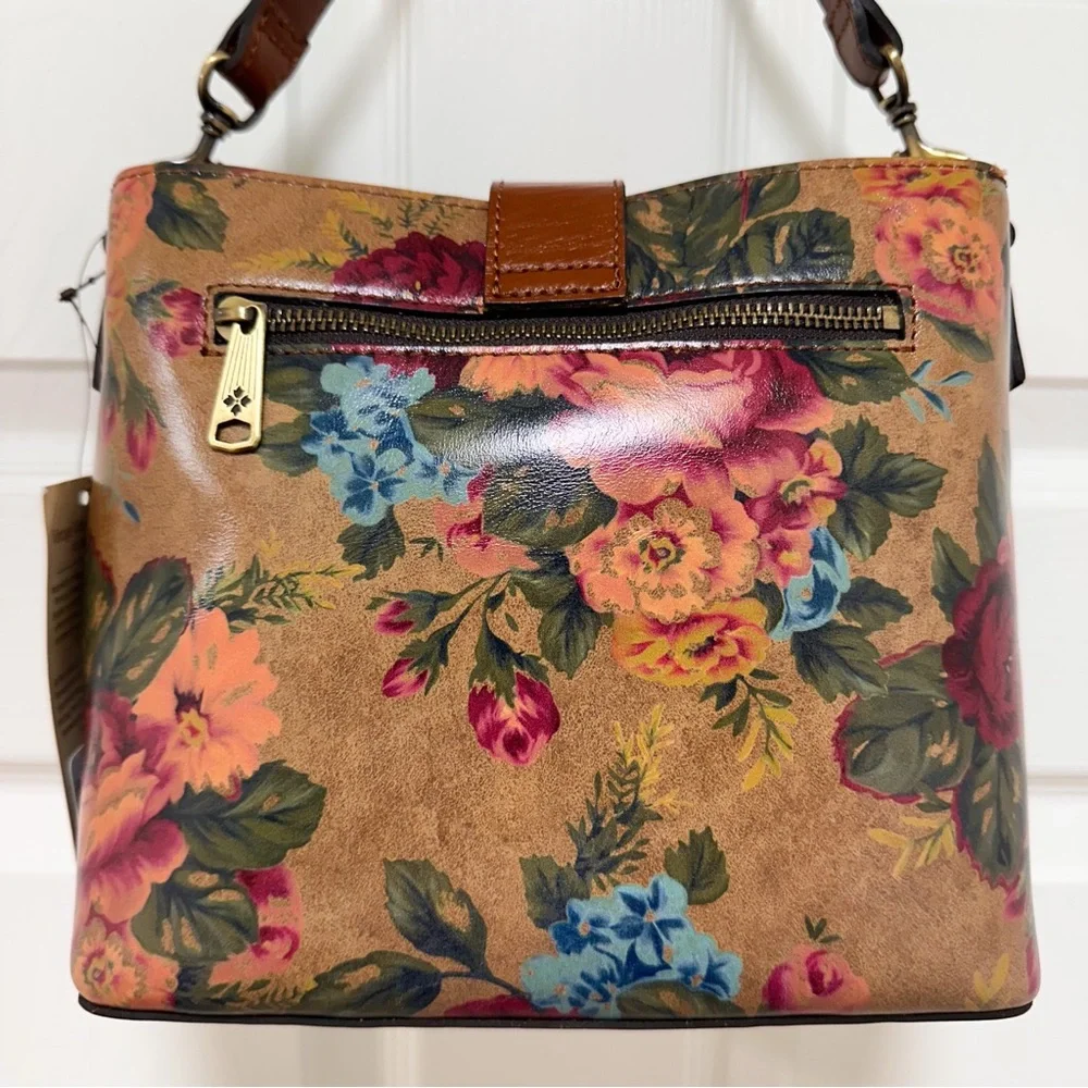 Patricia Nash Bucket Bag Vintage Leather Floral with Matching Wallet NWT - Picture 6 of 17
